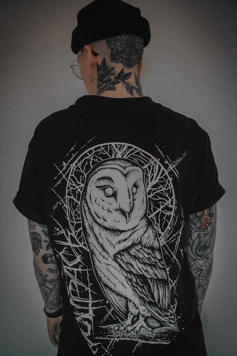 NIGHT OWL TEE UNISEX image 2