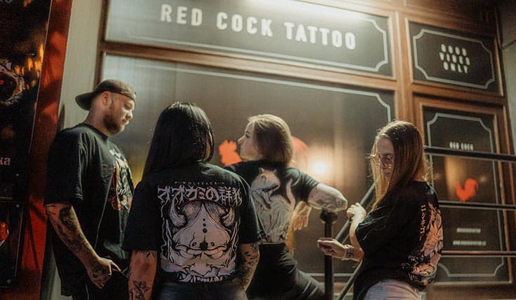Red Cock Tattoo 