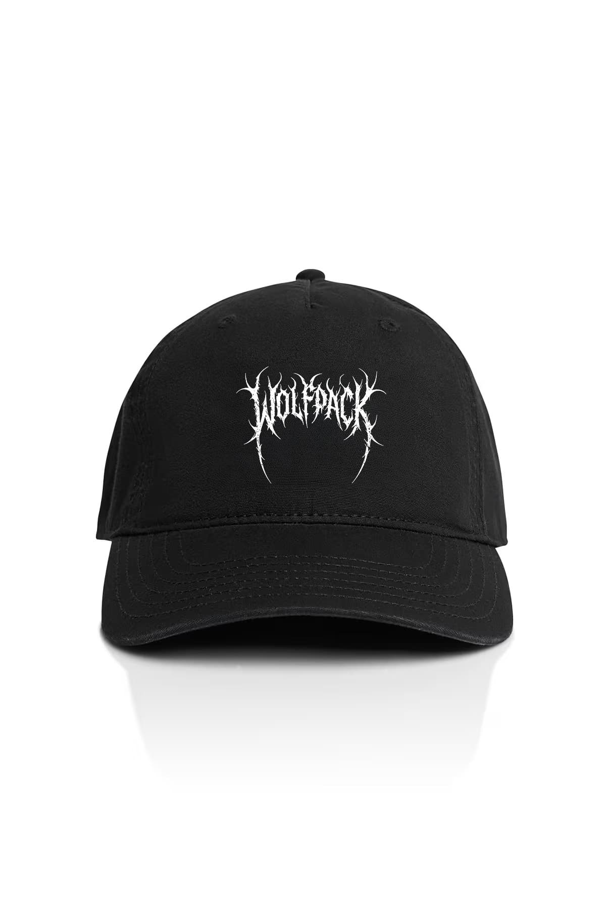 Black hat with BLACK MIND FIVE PANEL CAP print - Wolfpack Clothing Black hat with BLACK MIND FIVE PANEL CAP print - Wolfpack Clothing