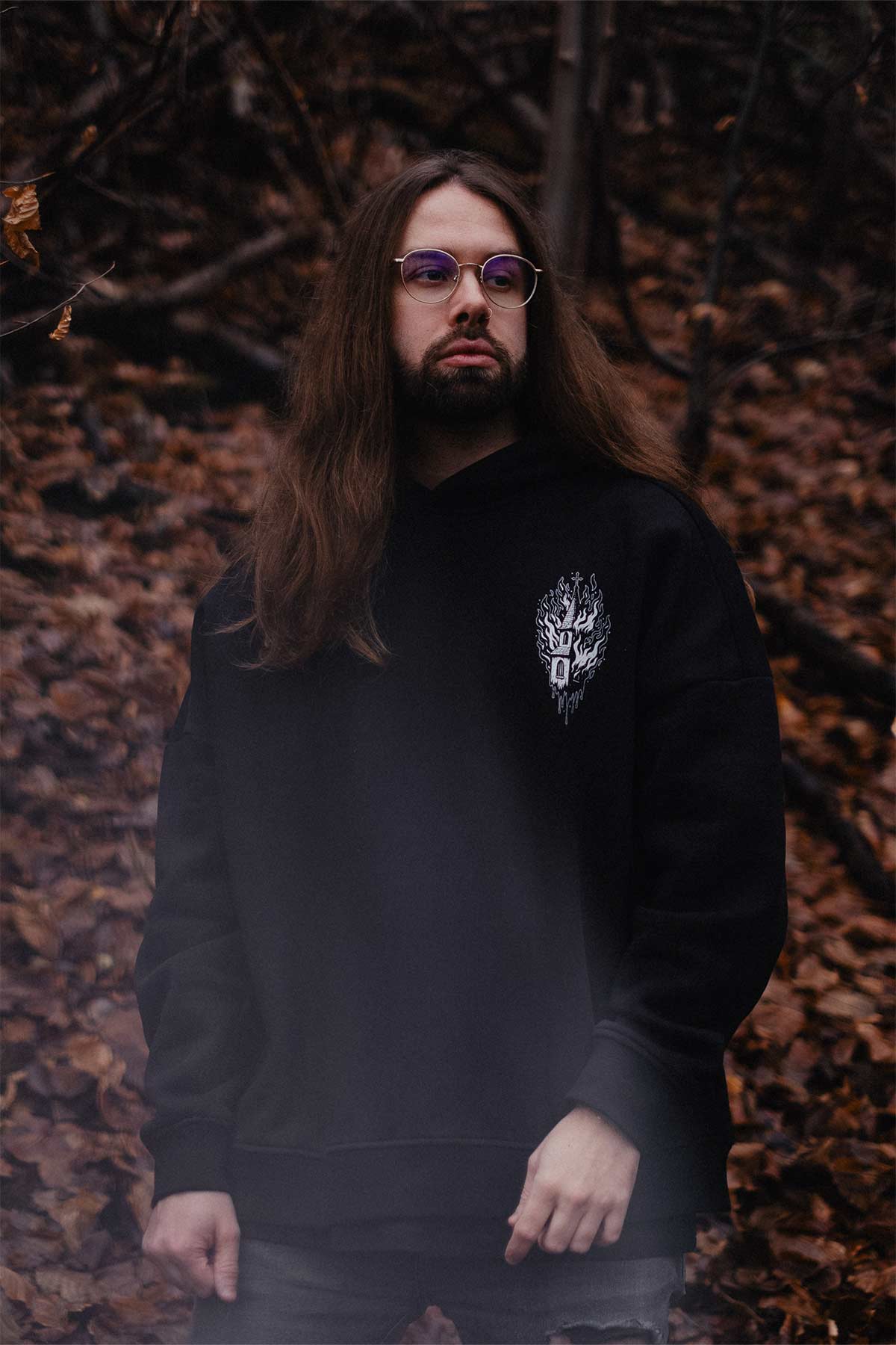 BLACK RITUAL OVERSIZED HOODIE UNISEX image 7 BLACK RITUAL OVERSIZED HOODIE UNISEX image 7