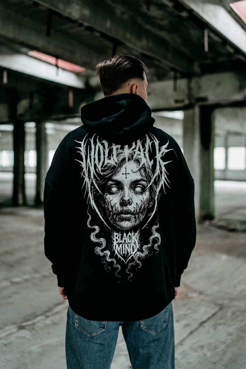 BLACK RITUAL OVERSIZED HOODIE UNISEX image 2 BLACK RITUAL OVERSIZED HOODIE UNISEX image 2