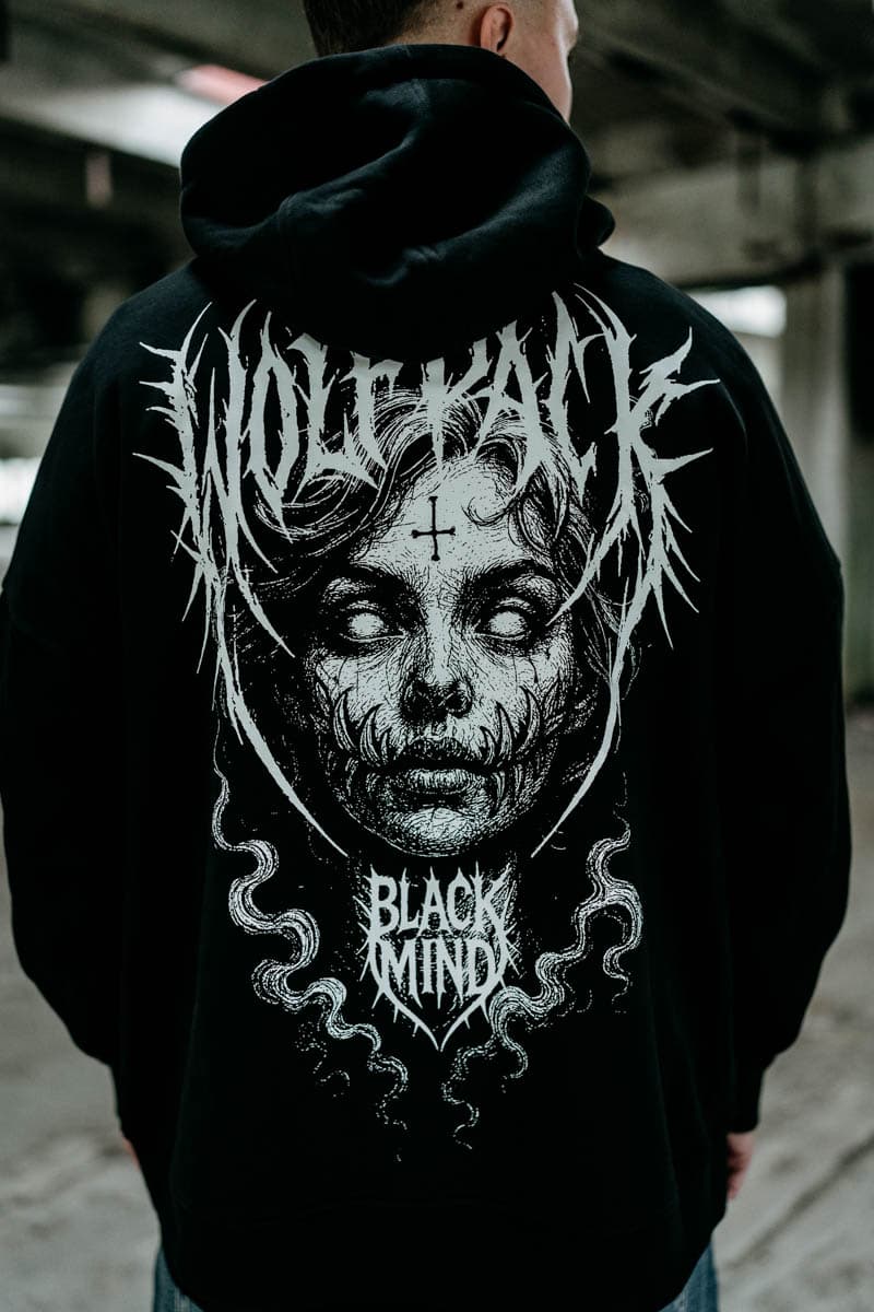 BLACK RITUAL OVERSIZED HOODIE UNISEX image 3 BLACK RITUAL OVERSIZED HOODIE UNISEX image 3