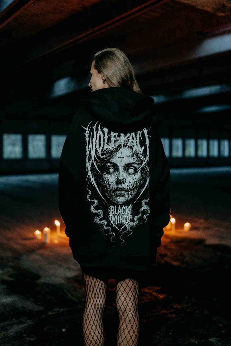 BLACK RITUAL OVERSIZED HOODIE UNISEX image 8 BLACK RITUAL OVERSIZED HOODIE UNISEX image 8
