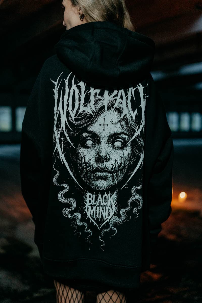 BLACK RITUAL OVERSIZED HOODIE UNISEX image 9 BLACK RITUAL OVERSIZED HOODIE UNISEX image 9