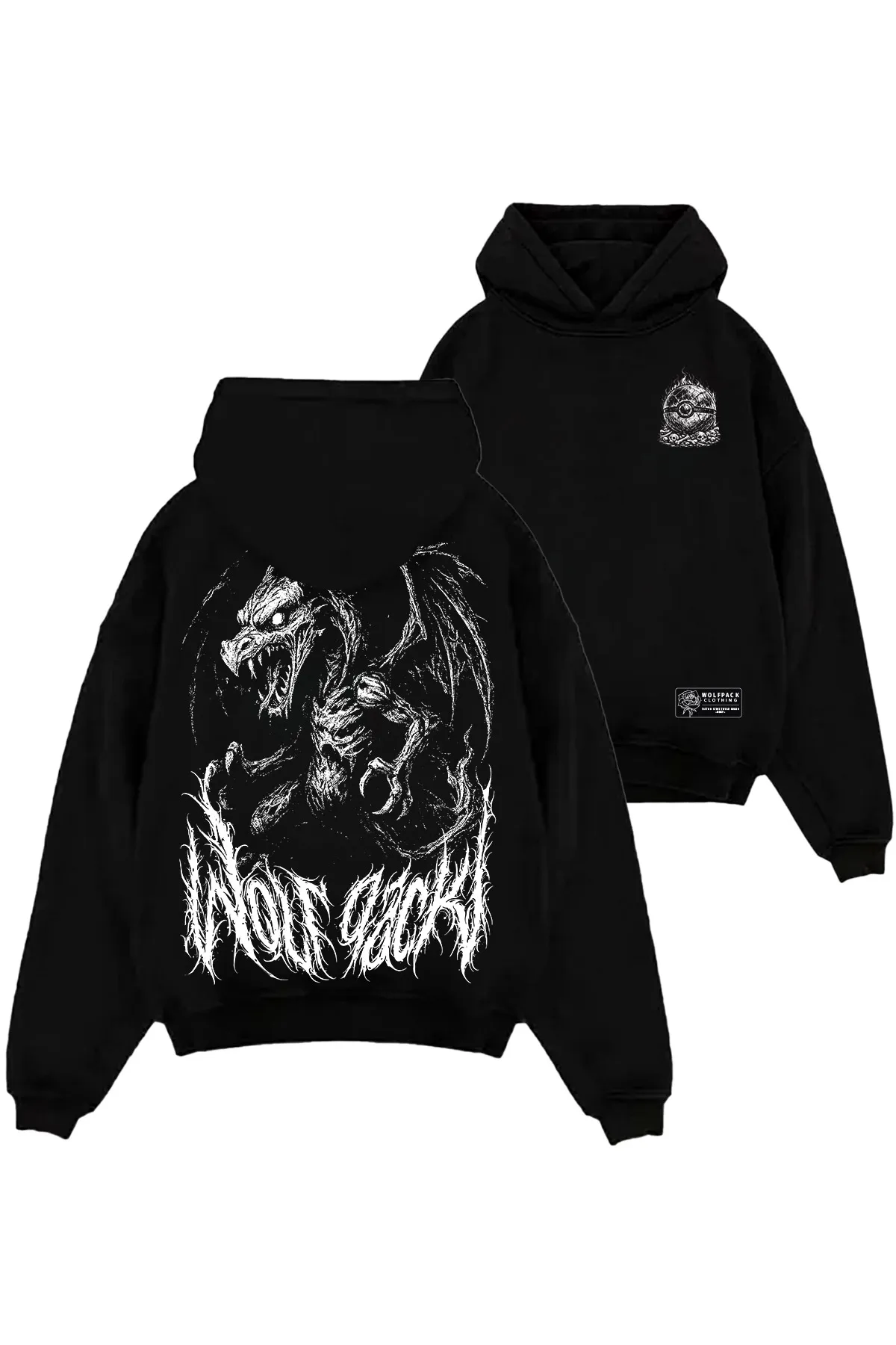HELLFIRE OVERSIZED HOODIE UNISEX image 1 HELLFIRE OVERSIZED HOODIE UNISEX image 1