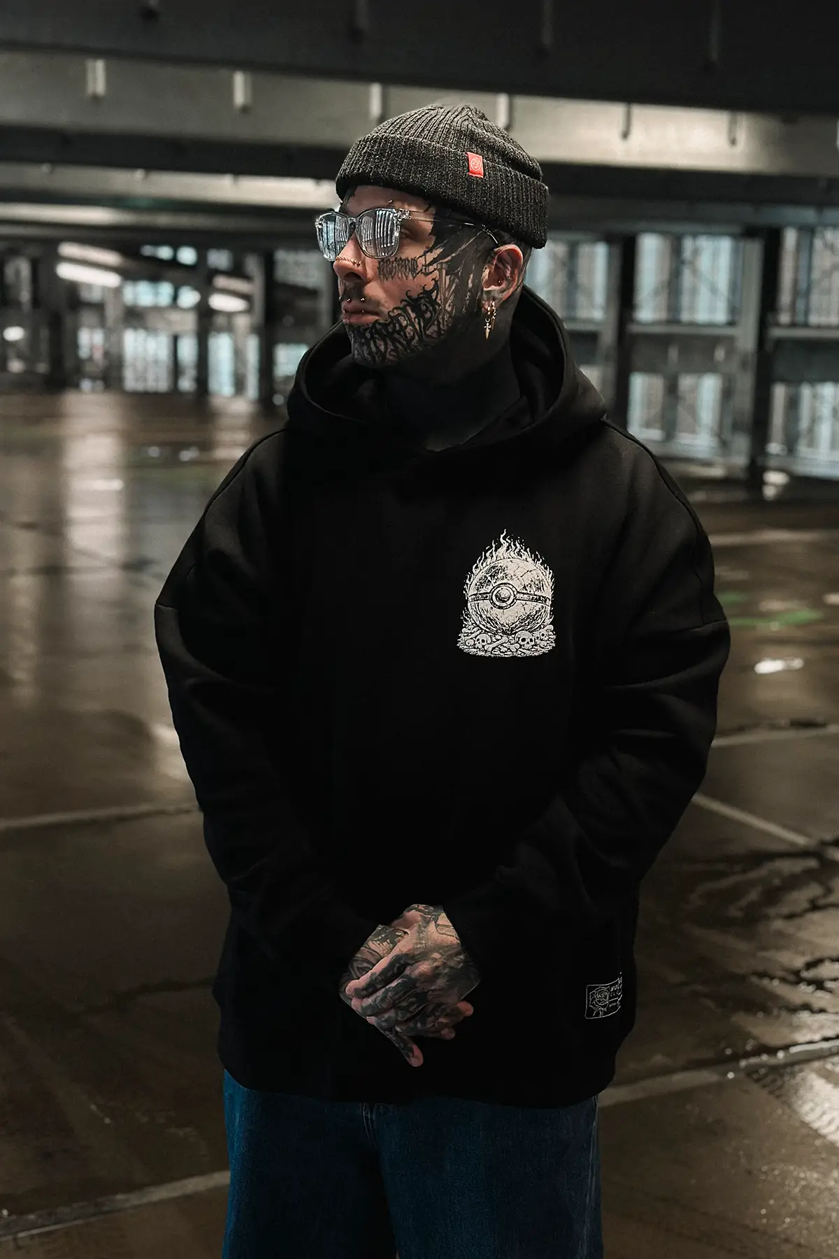 HELLFIRE OVERSIZED HOODIE UNISEX image 3 HELLFIRE OVERSIZED HOODIE UNISEX image 3