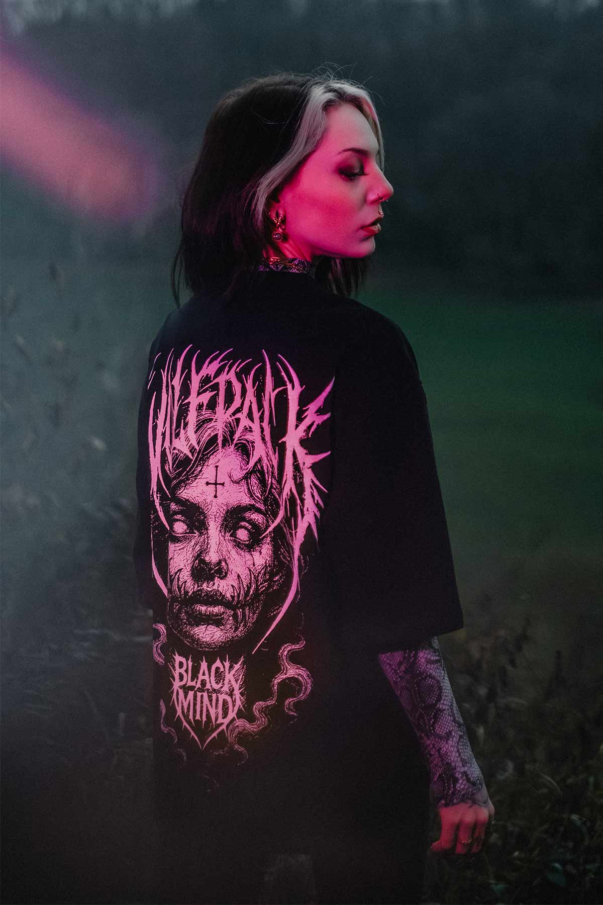 BLACK RITUAL OVERSIZED TEE UNISEX image 8 BLACK RITUAL OVERSIZED TEE UNISEX image 8