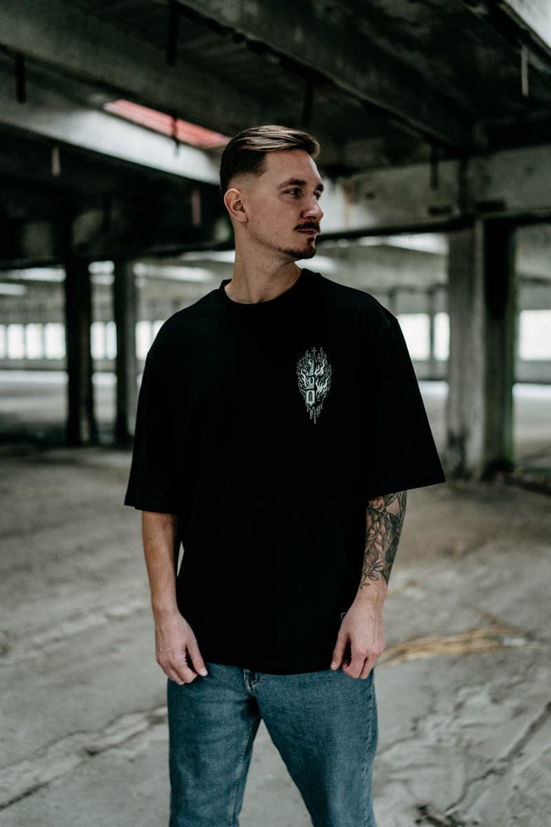 BLACK RITUAL OVERSIZED TEE UNISEX image 4 BLACK RITUAL OVERSIZED TEE UNISEX image 4
