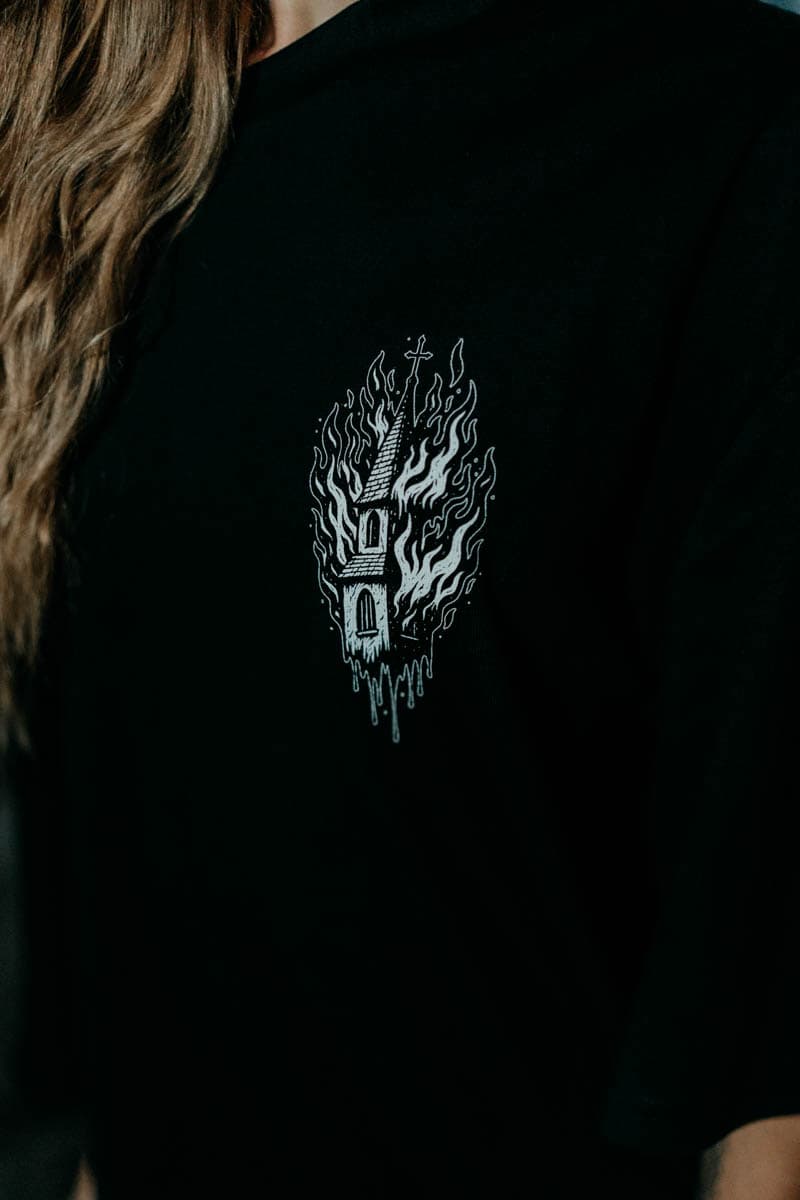 BLACK RITUAL OVERSIZED TEE UNISEX image 12 BLACK RITUAL OVERSIZED TEE UNISEX image 12