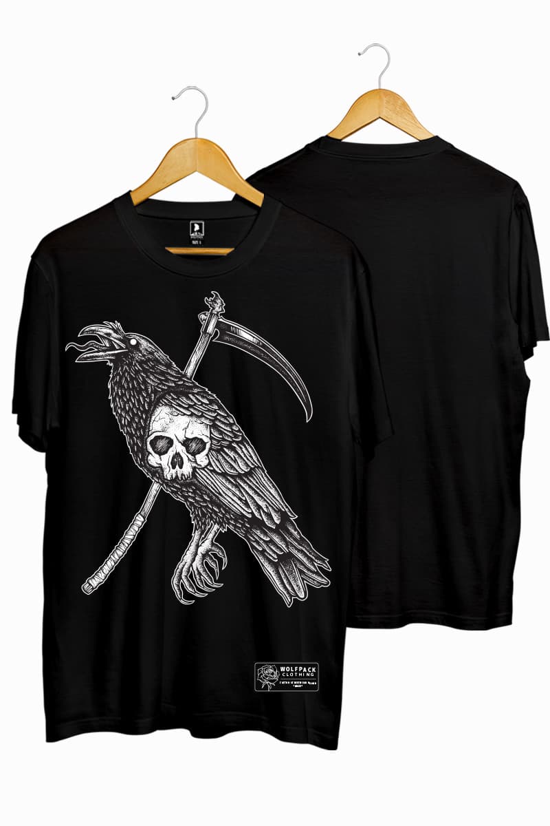 DEADLY CROW TEE UNISEX image 1 DEADLY CROW TEE UNISEX image 1