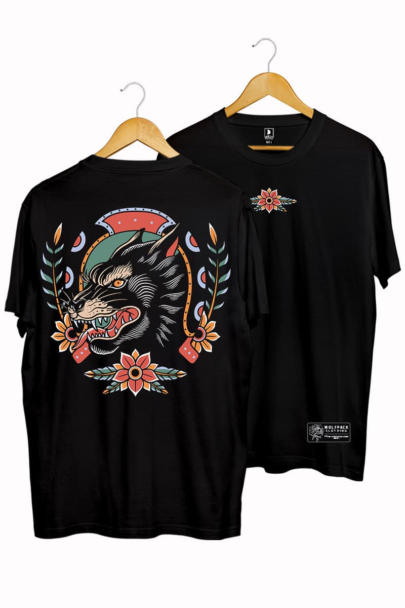 OLD SCHOOL WOLF TEE UNISEX image 1 OLD SCHOOL WOLF TEE UNISEX image 1