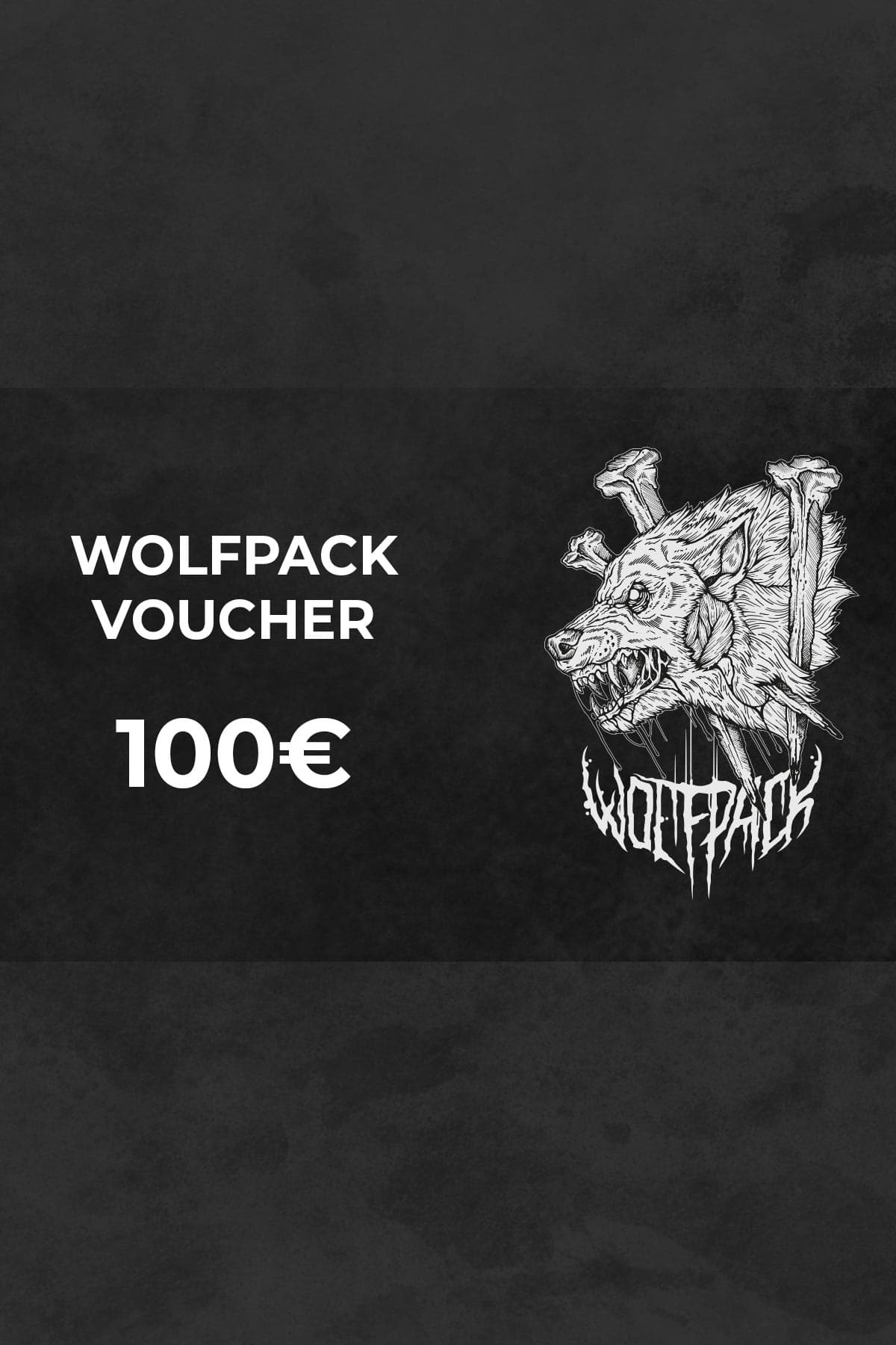White voucher with Voucher print - Wolfpack Clothing