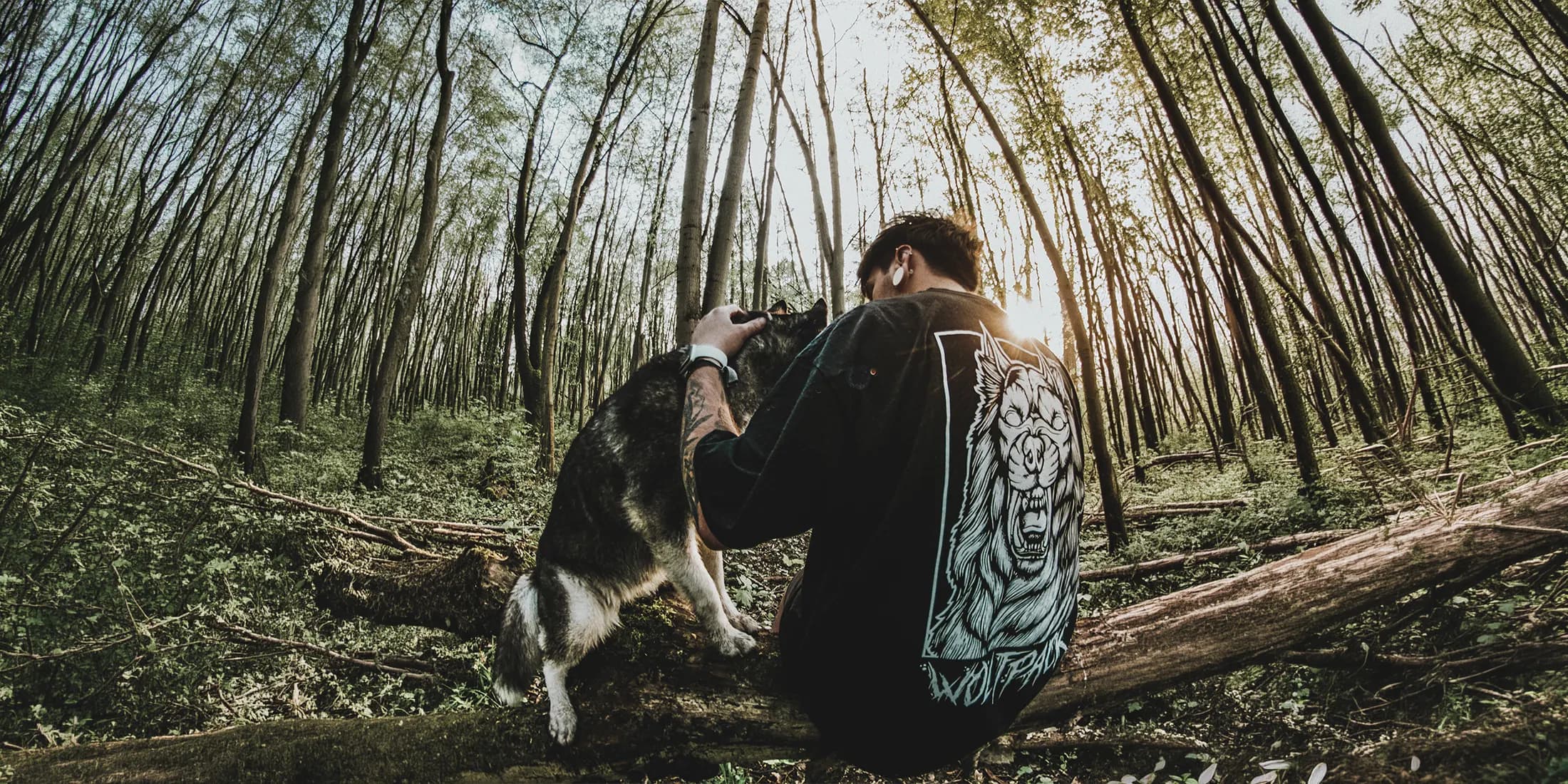 The founder of Wolfpack Clothing